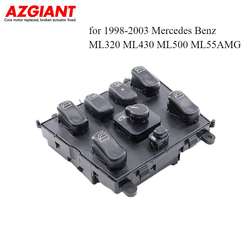 The front left driver's side power window switch is applicable to for Mercedes-Benz vehicles from 1998 to 2003.