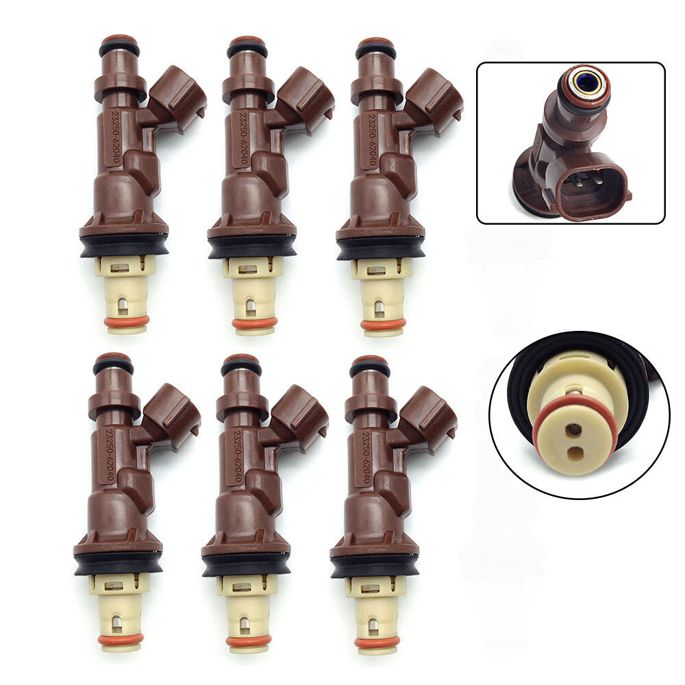 6-piece fuel injector 23250-62040 for Toyota Tacoma Tundra 4Runner 3.4L V6 1999-2004