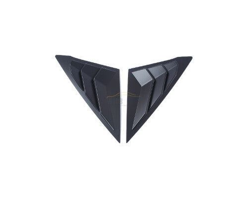 Pair Window Louver Shutter Glossy Black Cover Trim For 2022-23 for Honda for Civic