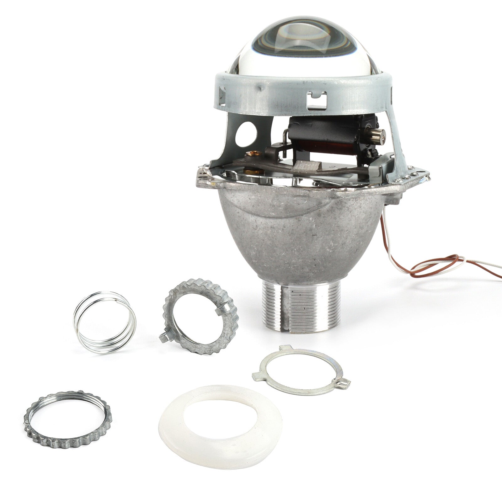 One-piece pack suitable for high/low upgrades of D1S, D2S, D3S, D4S HID Bi xenon projector lenses and headlights.