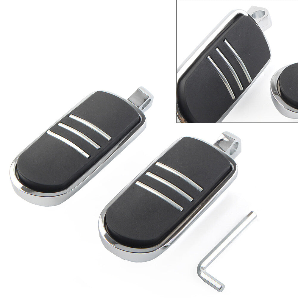 Male Foot pegs Footrest Pedal 32MM 1.25 for Harley Iron XL 883 1200 Dyna Chrome