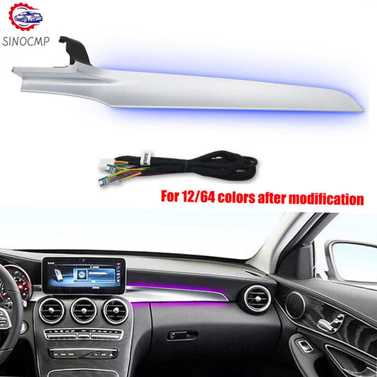 12/64 colors for Co -pilot Ambient Light Atmosphere Lamp for Mercedes-Benz W205| X253