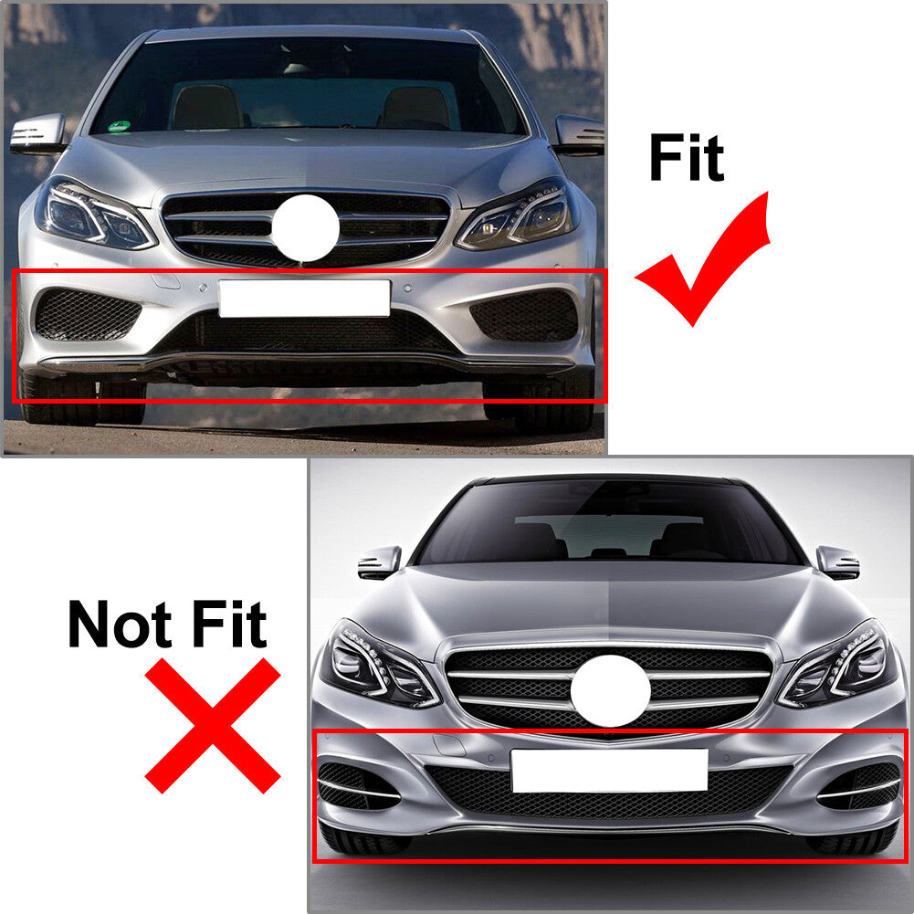 Front Bumper Lip Spoiler Kit Fit for Mercedes-Benz E Class W212 E200 E220 13-15 14