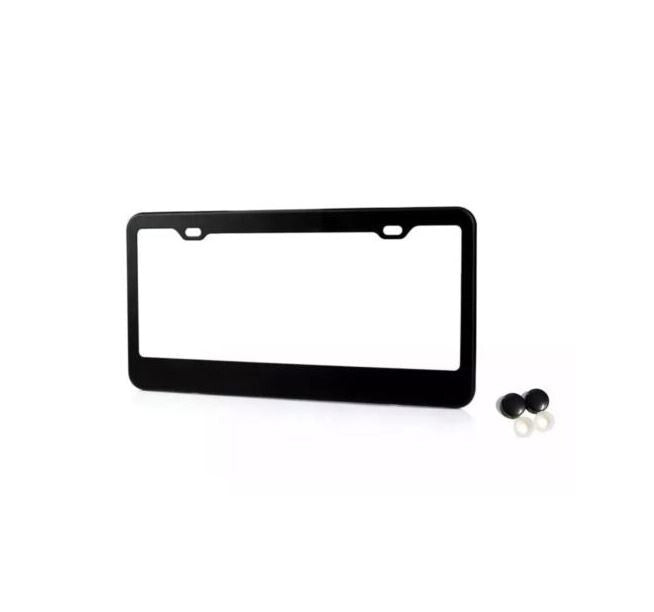 Car license plate frame cover cap, rear trunk matte black, suitable for Mazda