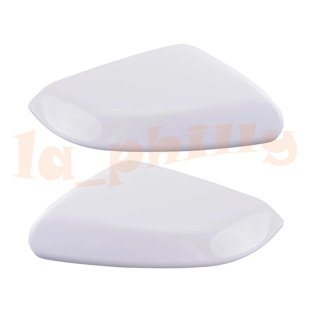 Fit for Honda for Civic 2016-20 White Front LHRH Side Mirror Cover Trim Cap Plastic