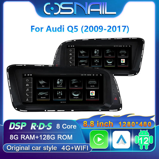 for Audi for Q5 Multimedia Video Player Touch Screen GPS Navi Stereo Auto Car Radio