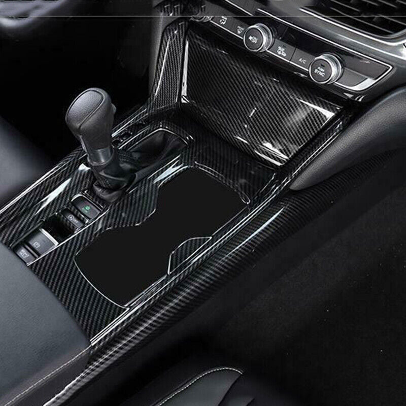 Fit for Honda Accord 2018-2022 Carbon Fiber ABS Side Central Console Cover Trim