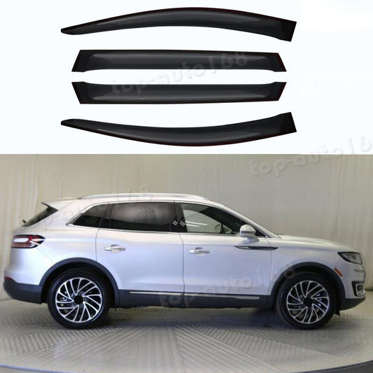 for Lincoln Nautilus 2019-23 Smoke Window Visors Sun Rain Guard Vent Deflectors