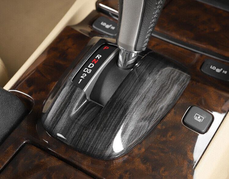 Black Wood Grain Center Console Gear Shift Panel Trim for Honda Car Accord 08-12