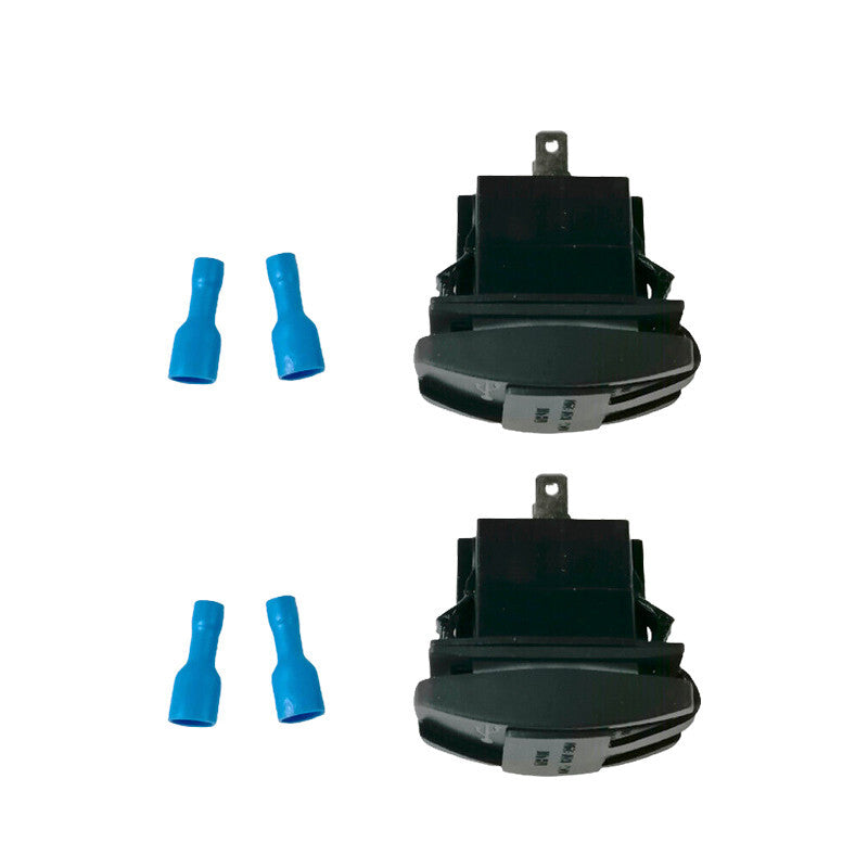 2 PCS 3.1A Dual USB Power for Charger Rocker Switch Blue LED Light Car Boat 12V 24V