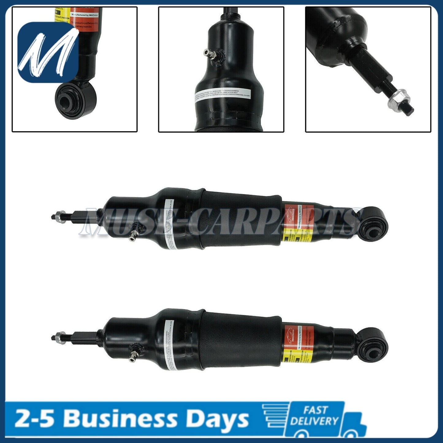 A pair of front shock absorber electric sensors fit the for GMC Arcadia for Cadillac XT5 2017-2020.