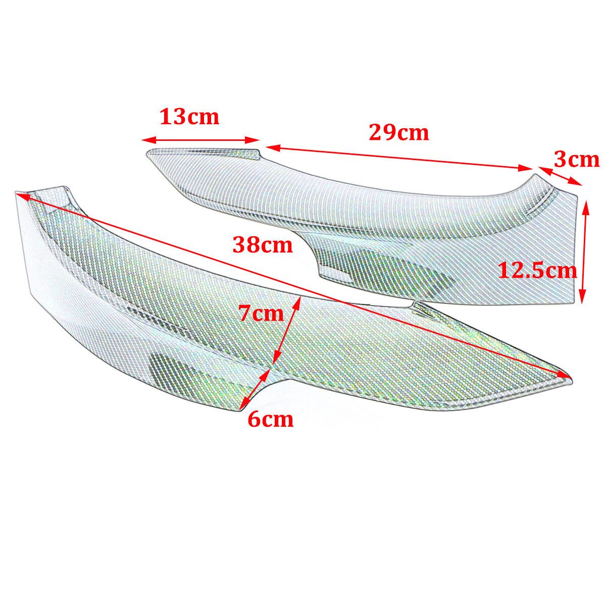 Front bumper splitter lip for BMW E92, E93, 328i, 335i with M-Sport LCI 10-13