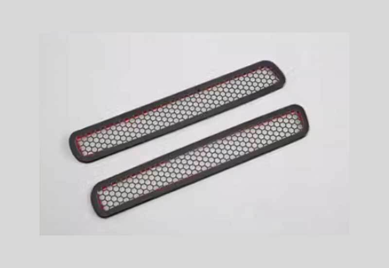 2X Black steel Front A Pillar Air Outlet Vent Cover Trim for Mazda CX-50 2023-25