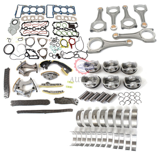 Engine Rebuild Kit - Con Rod Bearings Piston Ring 06E107065DM Suitable for AUDI