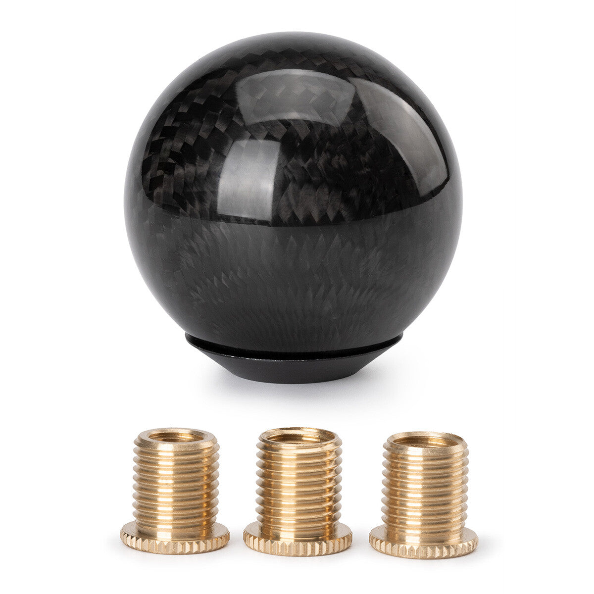 Universal Round Ball Shape Carbon Fiber Car Gear Shift Knob Head Shifter Lever