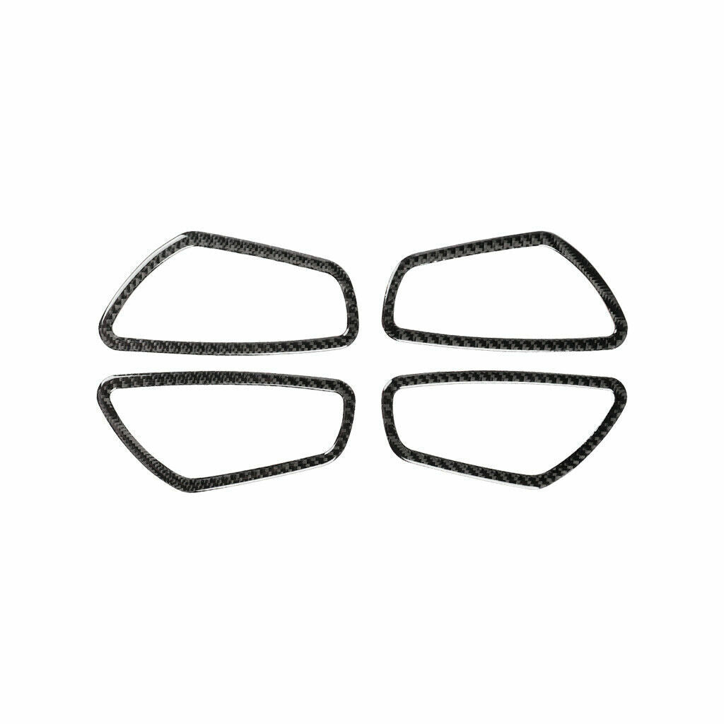 4-piece set of carbon fiber door handle decorative covers