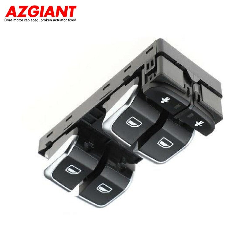 Front left driver's side window switch for 2011-2015 for Audi A6 S6 C7 with chrome trim.