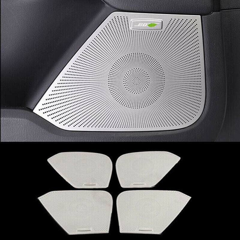 for Mazda CX-5 CX5 2017-2021 Silver Steel Inner Door Horn Frame decor Cover Trim