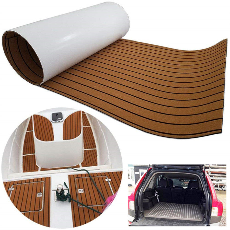 EVA Foam Synthetic Teak Decking Sheet Boat Yacht Flooring 94.5¡Á21.7 6MM Thick