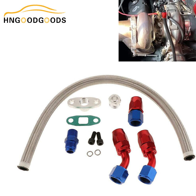 Universal turbocharger return drain hose kit suitable for T3, T4, T04E, T60, T61, T66, T70, GT32, 40