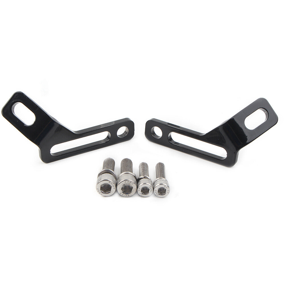 Fit for Harley Road King Electra Street Glide Black Rear Footrest Tie-Down Brackets