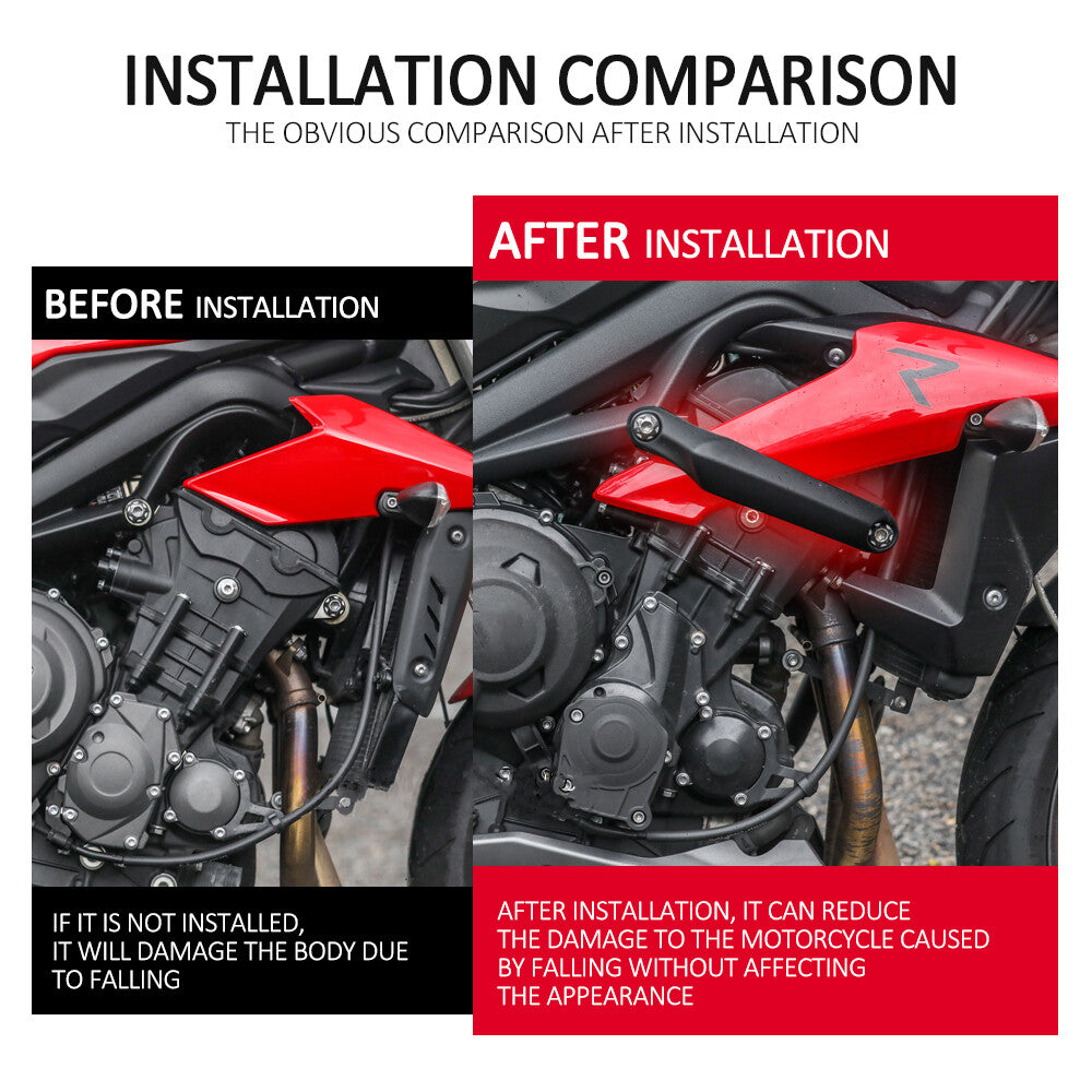 Engine Guard Crash Frame Slider Falling Protector For Street Triple 765 R S RS