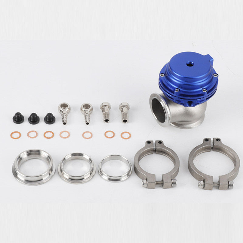 Universal Blue 38mm External Turbo Wastegate V-Band Flange 22PSI for Manifold