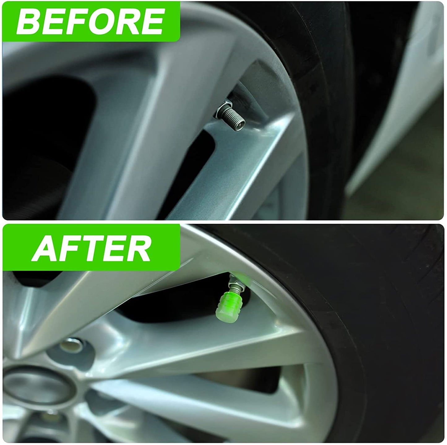 RGB LED Tire Tyre Air Valve Stem Wheel Flash Light for Dodge Charger for Challenger