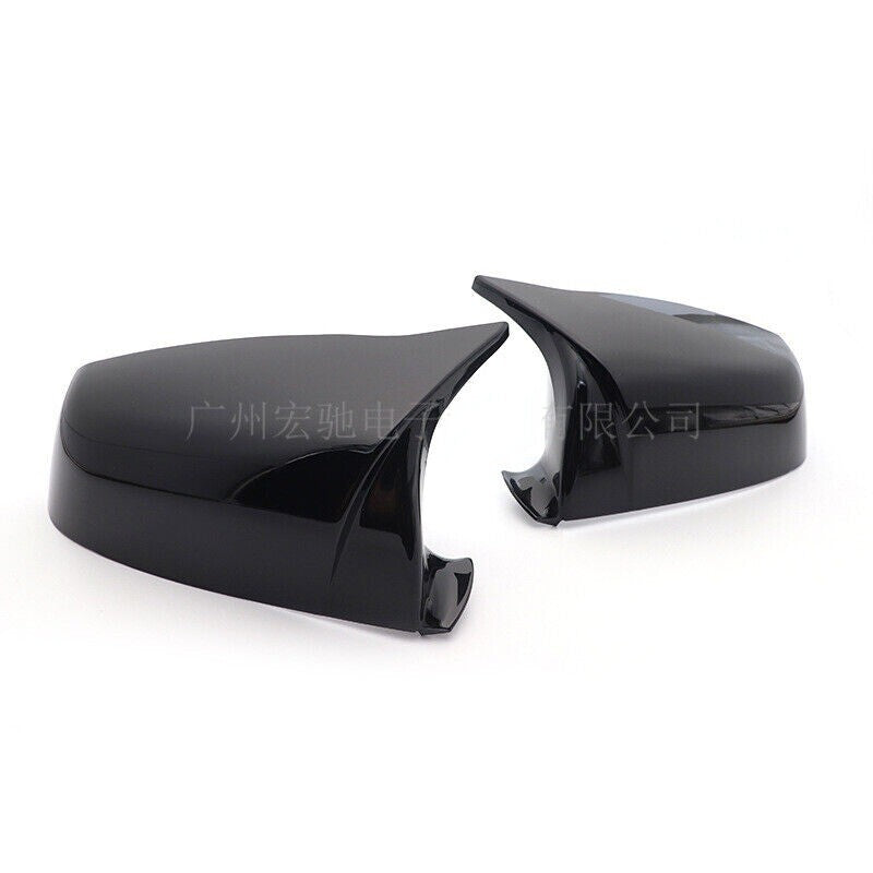 for BMW 5 6 7 Series E60 E63 LCI F01 F06 F10 F12 Gloss Black Mirror Cover Cap