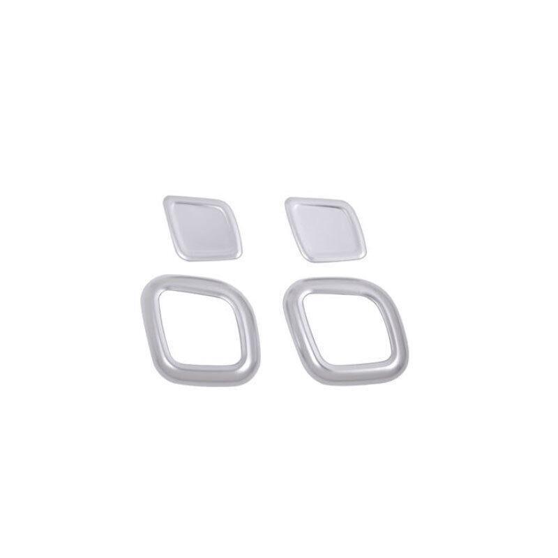 for Maserati Quattroporte 13+ Silver ABS for Seat Headrest Switch Button Cover Trim