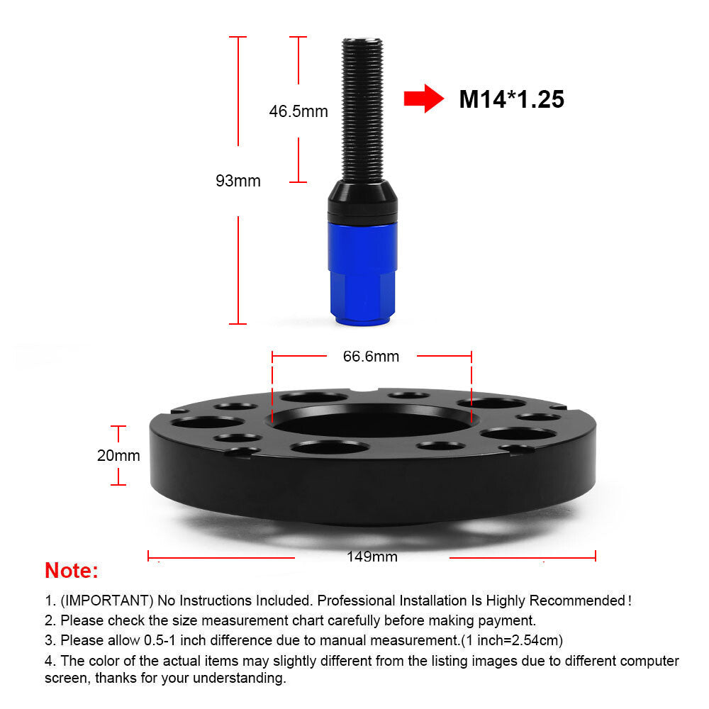 2 20mm Hub Centric Wheel Spacers for 18-20 for BMW X7 G07 M50d xDrive30d xDrive40i