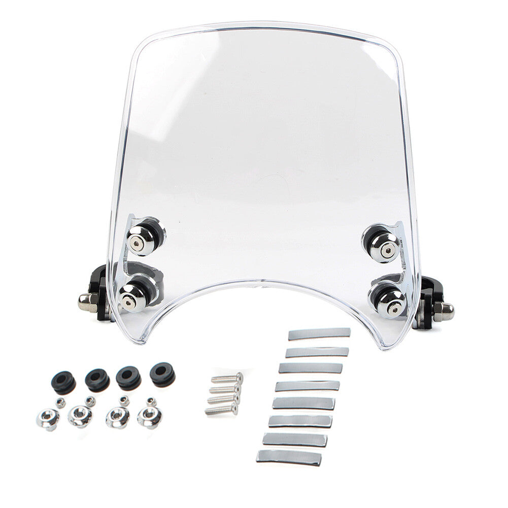 for Harley 48 883 1200 Clear Bike Headlight Windshield Windscreen Wind Deflector