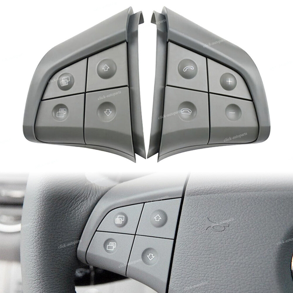 2X Steering Wheel Control Switch 4 Button Gray for Mercedes-Benz W164 W251 W245
