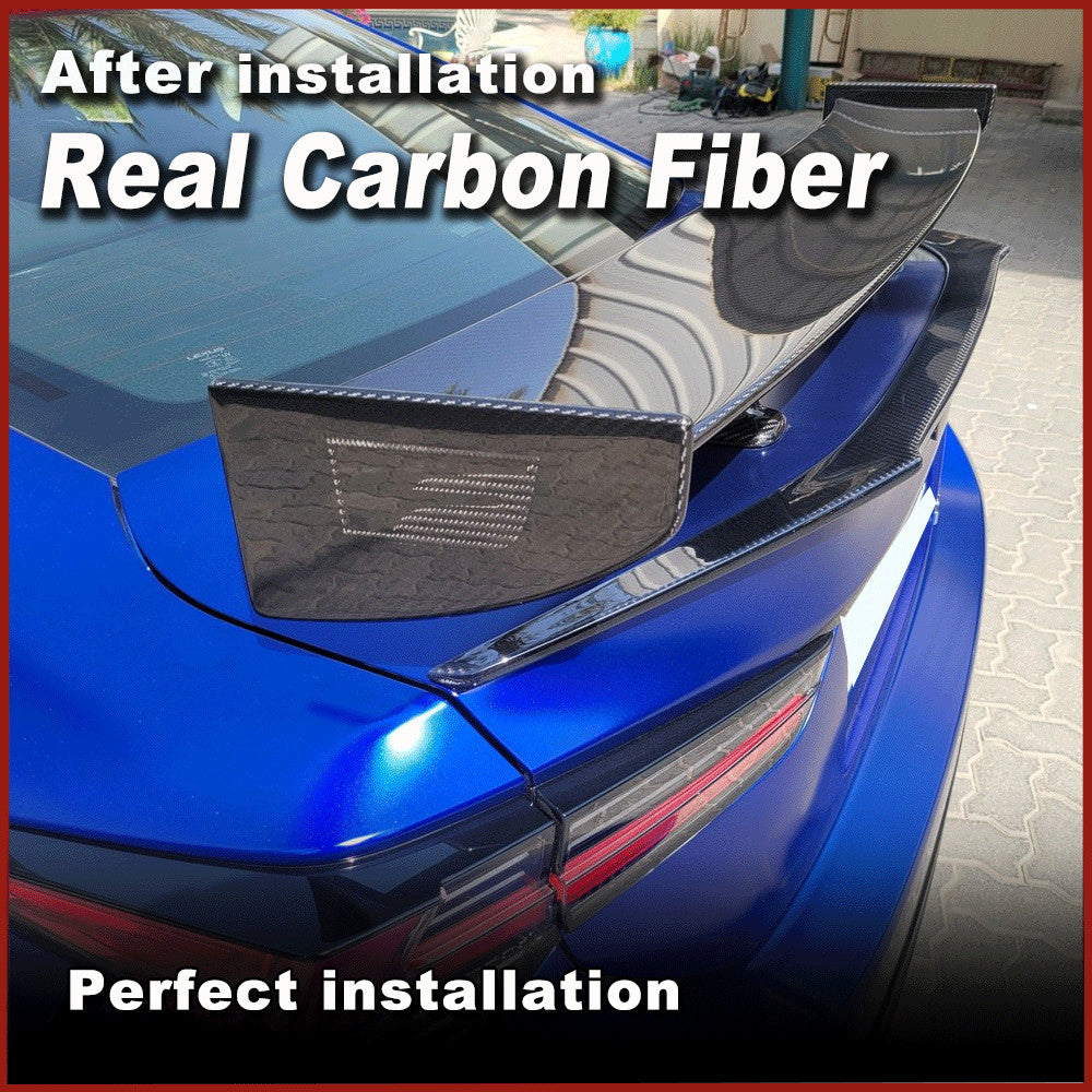 for Lexus RC F RCF RC-F Coupe 2015-2018 REAL CARBON Rear Trunk Spoiler Wing Lip