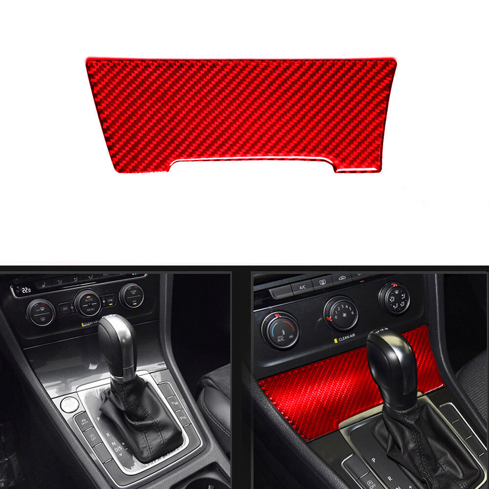 Carbon Fiber Interior Ashtray Panel Cover Trim for VW for Golf 7 GTI MK7 2013-2017
