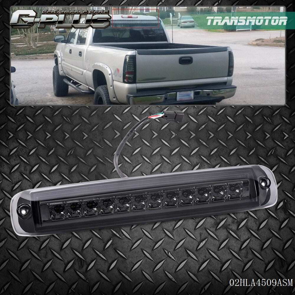 Smoke LED Triple-Level Lighting Fixture 99-06 Silverado 1500 2500 3500 for Sierra
