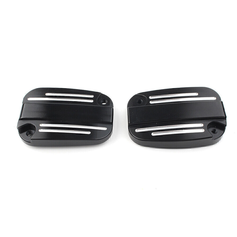 Left Right Brake Master Cylinder Cover Cap Fit for Harley Touring Street Road Glide