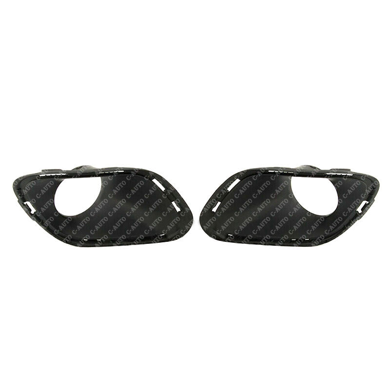 Pair Front LHRH Bumper Fog Light Lamp Cover Bezels for Jeep Cherokee 2014-2017