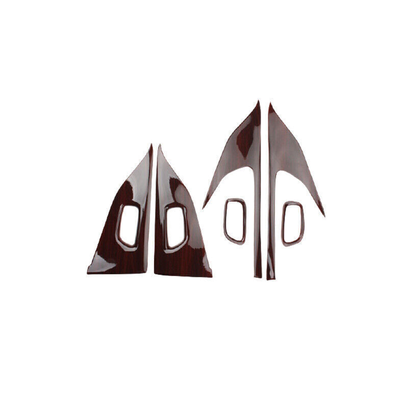 Inner Door Panel Cover Trim Inner Fit for Nissan Murano 2015-2021 Red Wood Grain