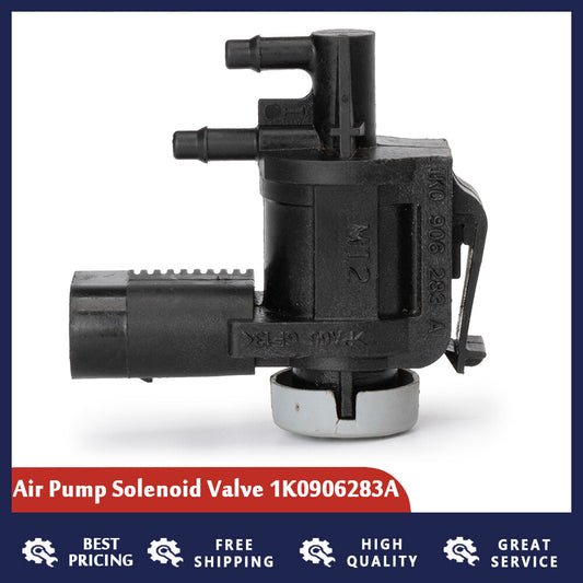 1K0906283A Vacuum Solenoid Valve is suitable for Audi A3, A4, A6, for Volkswagen for Passat , for Golf , and for Jetta 2.0L.