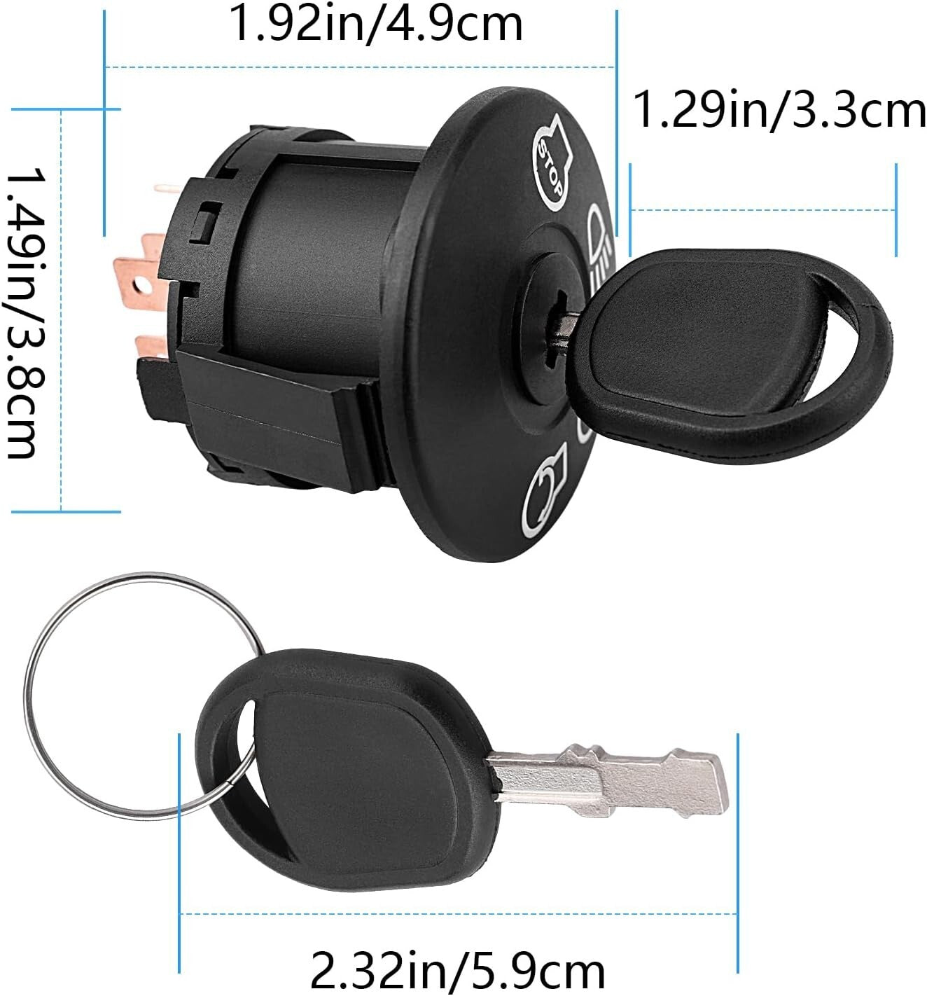 Starter Ignition Switch fits L100 Husqvarna 532193350 MPN 193350