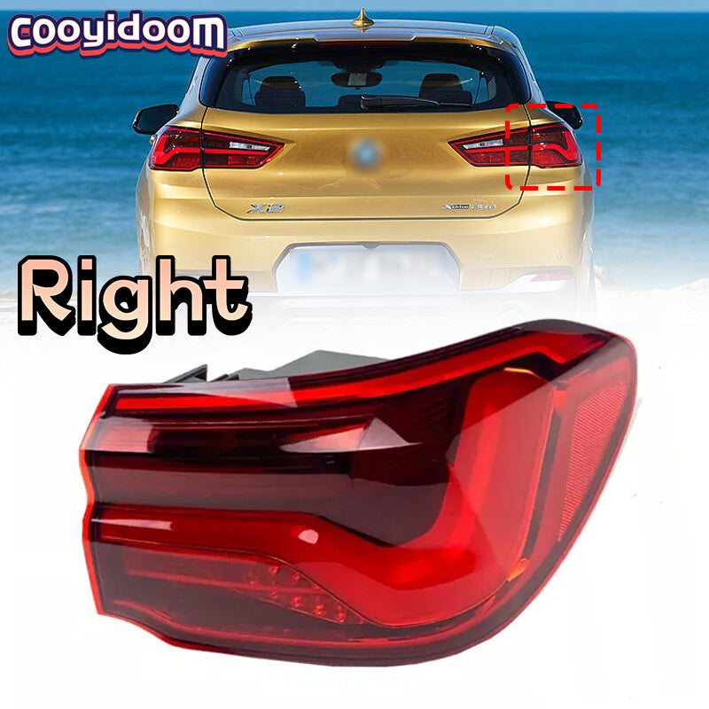 Right Side for BMW X2 F39 2020-2023 Taillight Flashing Light Brake Light