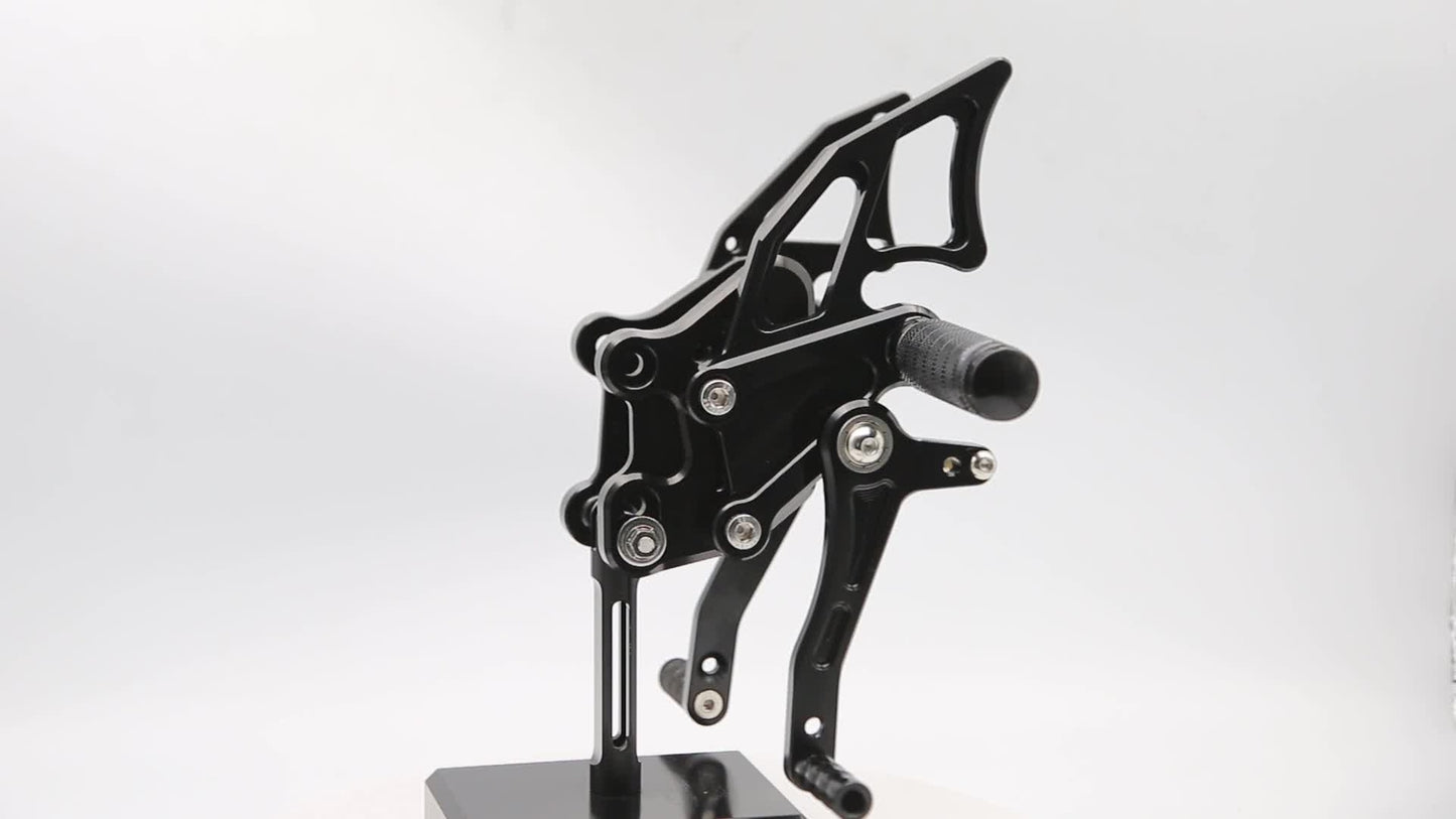 CNC foot spike, gear, and foot pedal set suitable for Kawasaki 300 250 2013 - 2017