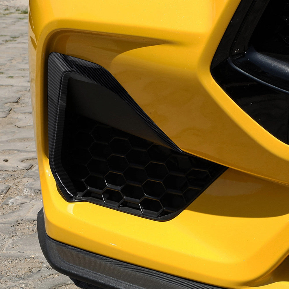 Carbon Fiber Front Bumper Grille Cover Trim for Ford for Mustang 2024+ GT/GT Premium