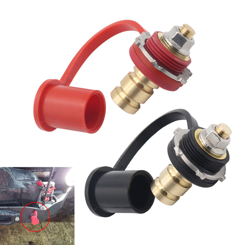 2-Pack 250A 48V DC Battery Charger Rear End Pin Connector Terminals for Cars and Boats