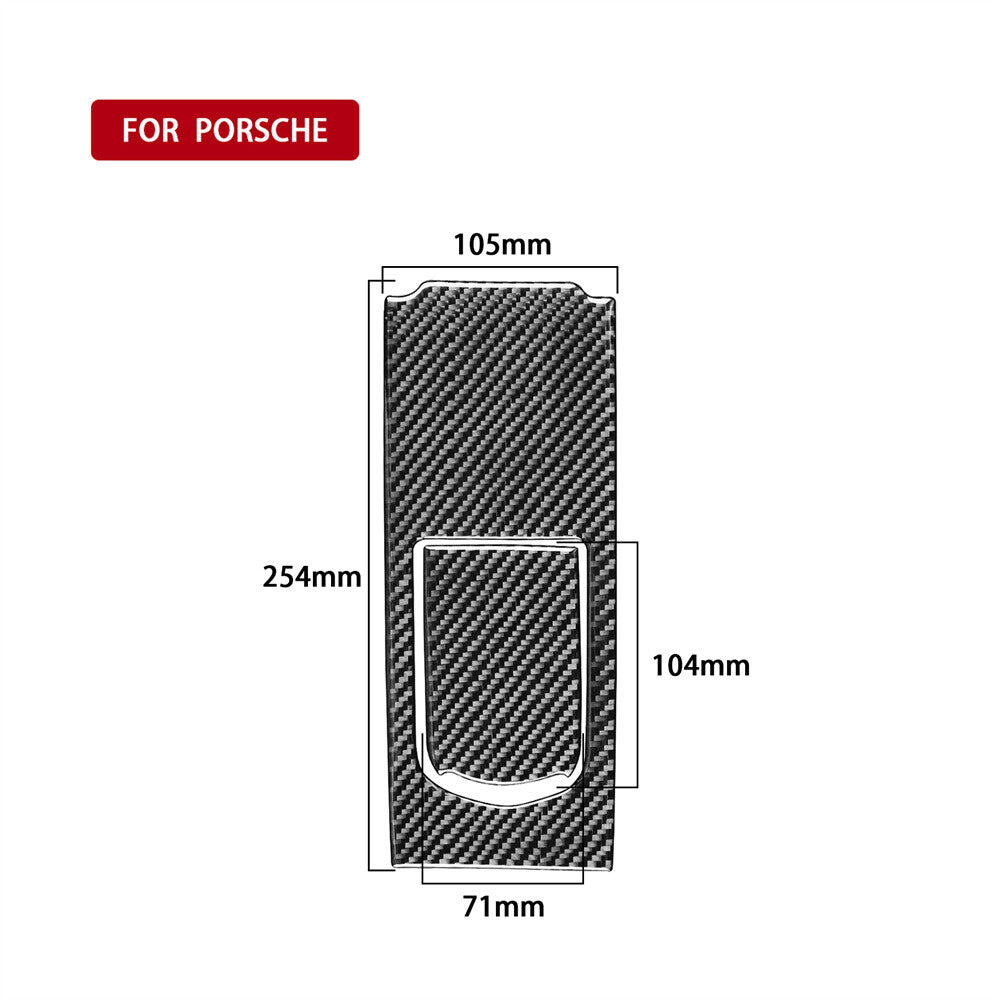 Carbon Fiber Rear for Seat Multimedia Panel Cover Fit for Porsche for Panamera 2010-2016