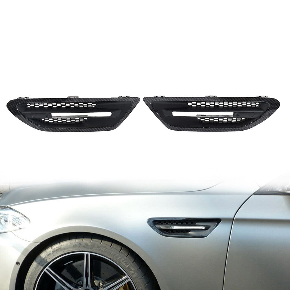 Carbon Fiber Side Fender Grille Air Vent Outlet Cover Trim for BMW F10 M5 11-17