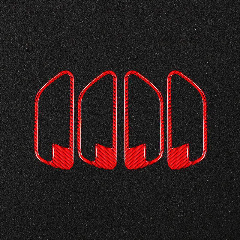 Carbon Fiber Car Door Handle Cover Trim Door Bowl for BMW 3 Series F30 2013-2019