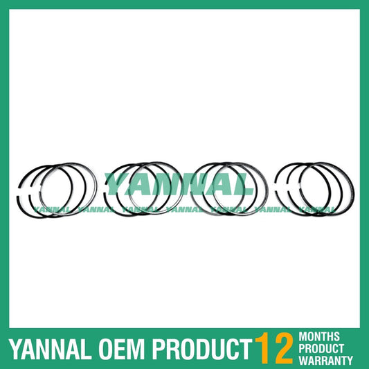4 new V1903 Piston Ring Kit (STD) for Kubota Excavator Diesel Engines