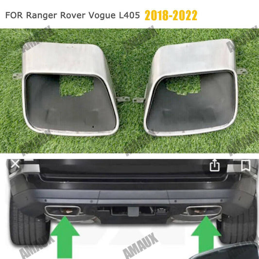 for Land Rover for Range Rover Vogue L405 Exhaust Tail Pipe Tip Pair Stainless Steel